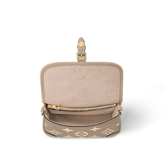 Louis Vuitton Diane Monogram Empreinte Tourterelle Beige cream